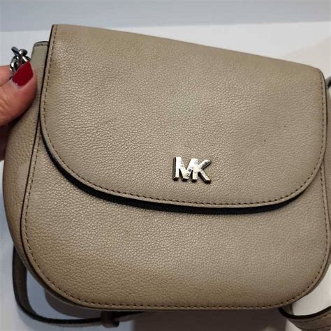 michael kors half dome crossbody grey|Michael Kors Crossbody monogram.